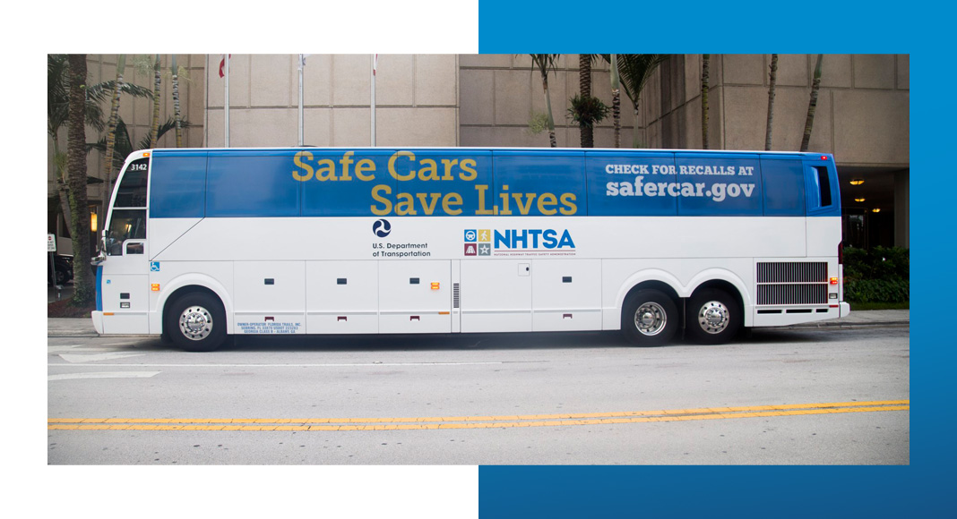 NHTSA gets on the road with ‘Safe Cars Save Lives’ Bus Tour Three60