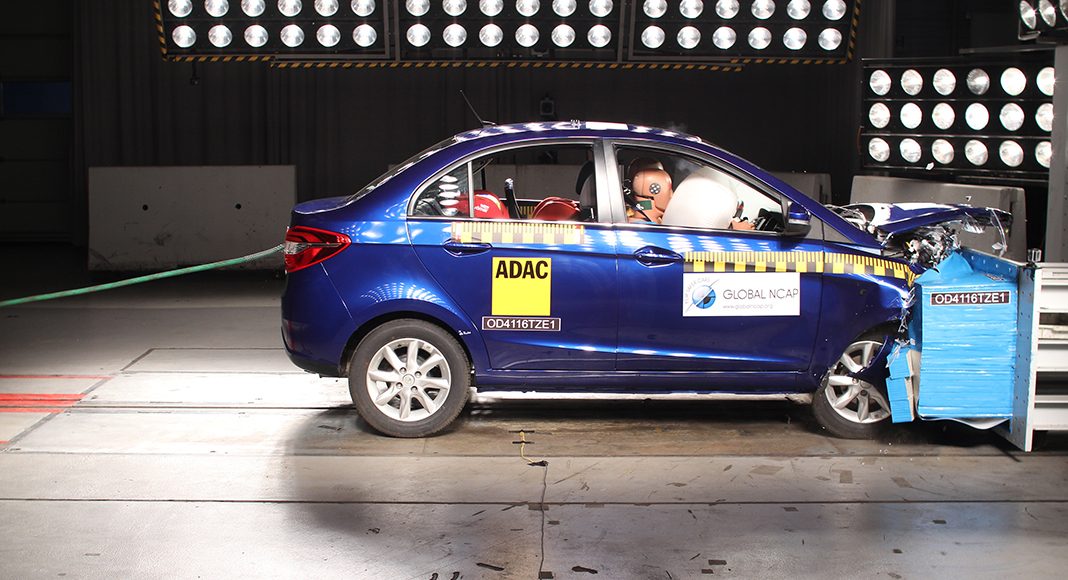 Indian Tata Zest increases Global NCAP rating from zero to four stars