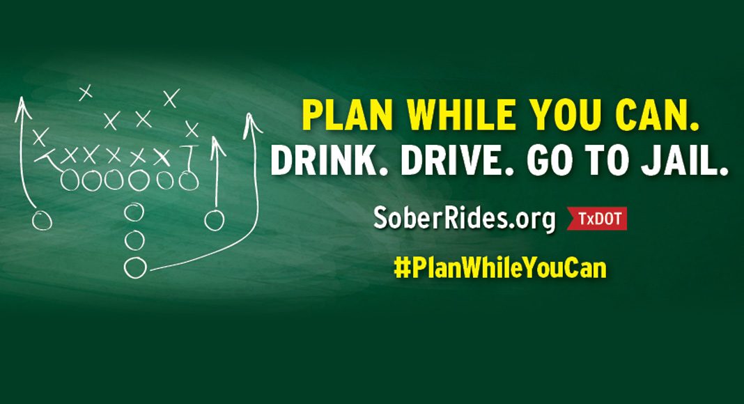 “Plan While You Can” campaign reminds football fans to take a sober ride home