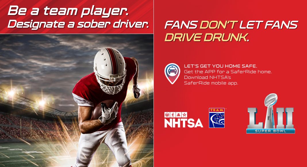 Super Bowl fans urged to designate a sober driver