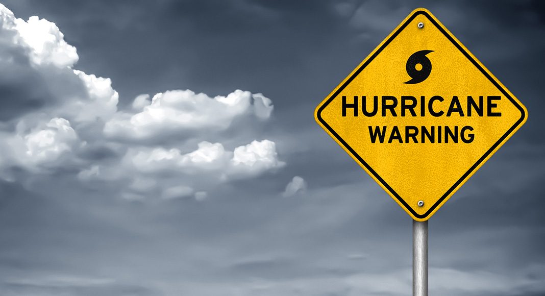 Hurricane Florence weather warning and safe driving alert