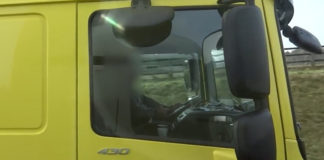 The trucker, who was seen holding his credit card and phone in each hand, was among over 3,000 dangerous drivers filmed by three unmarked HGV “supercabs” in the past year to improve safety on England’s high-speed roads.