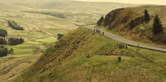 Shot amid breathtaking scenery and accompanied by dramatic music, the video highlights potential hazards such as stationary cars and blind bends, and provides advice specific to group-riding, such as “ride at your own pace”.