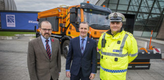 The Electra 100% Electric Gritter - thought to be the first vehicle of its kind in the world - is the latest addition to Transport Scotland’s fleet and will be trialled on the Forth Bridges Unit, undertaking winter patrols on the two iconic crossings.