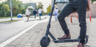 The study by the Insurance Institute for Highway Safety shows that e-scooter riders are twice as likely as bicyclists to get injured because of a pothole or crack in the pavement, or other infrastructure like a signpost or curb.