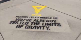 The 2021 “Reasons” campaign kicked off with sidewalk art installations to remind drivers and passengers to always wear seat belts.