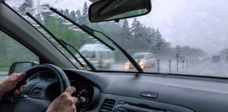 The AAA simulated rainfall and found that test vehicles equipped with automatic emergency braking traveling at 35 mph collided with a stopped vehicle one third (33 percent) of the time. Lane keeping assistance didn’t fare any better with test vehicles departing their lane 69 percent of the time.