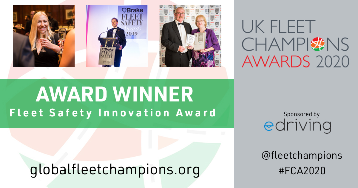 [Award Image for UK Fleet Champions AwardsFleet Safety Innovation, 2020]